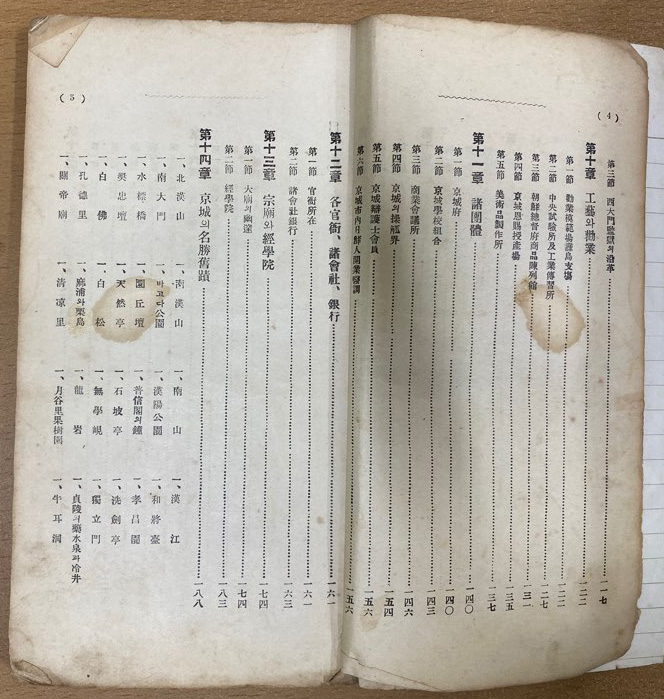 경성안내 1915년 초판 한문과 한글로 되어있음 사진참조