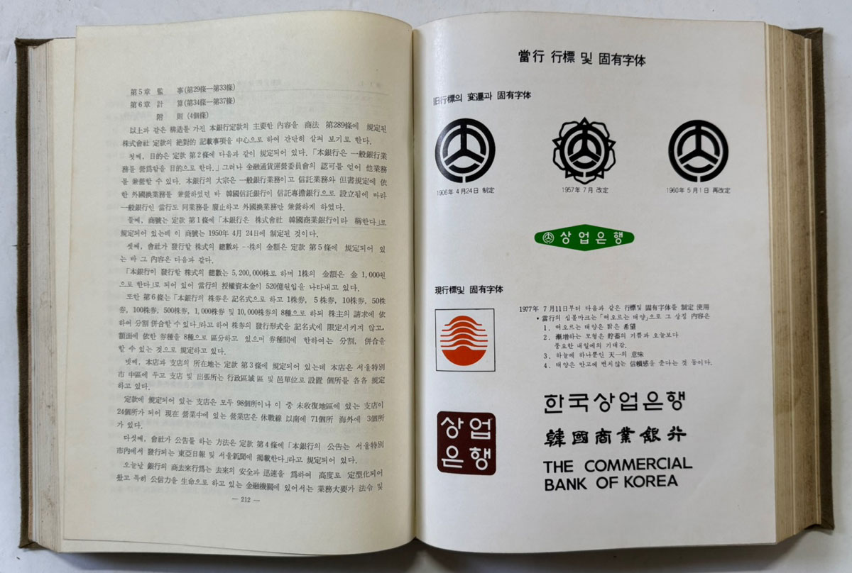 한국상업은행80년사 / 1979년 초판 / 751페이지