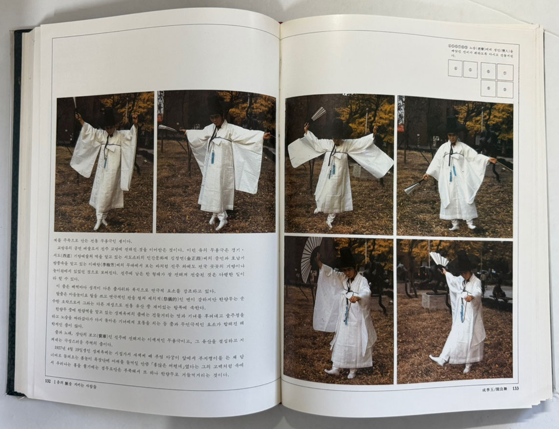 한국의명무 / 정범태 사진 / 구희서 글 / 한국일보사 / 1985년 초판 / 445페이지