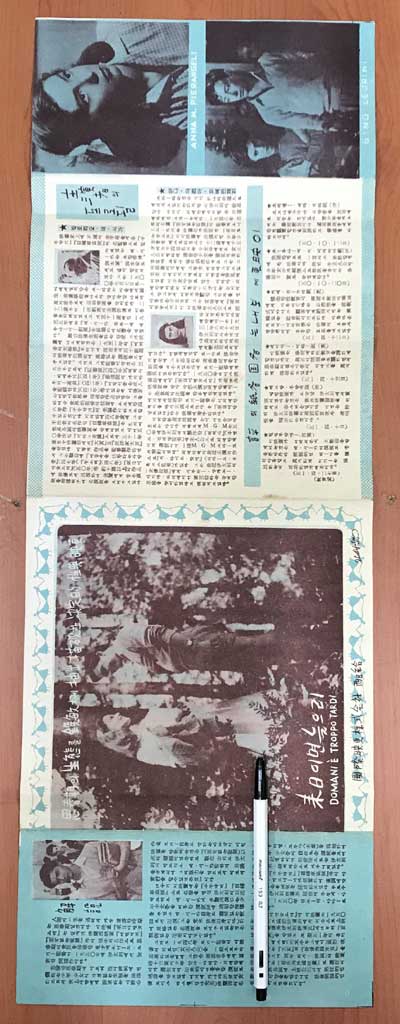 리플렛 - 내일이면늦어리 DOMANIE TROPPO TARDI혼황